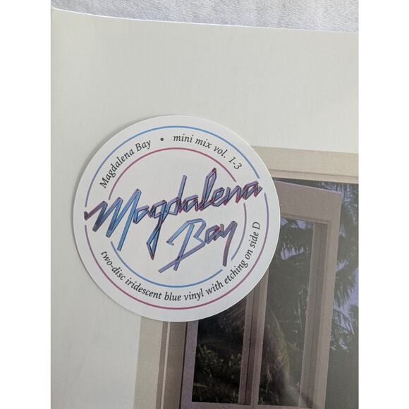Magdalena Bay Mini Mix Vol 1-3 Vinyl LP Iridescent Blue Etching Sealed New - Picture 3 of 13
